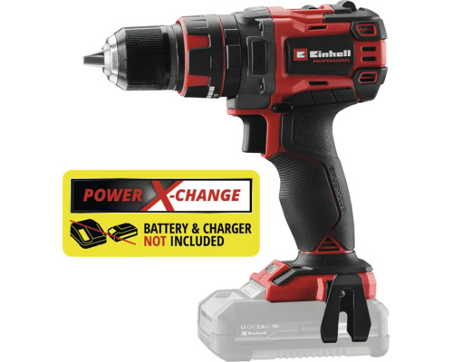 Akumulátorový vŕtací skrutkovač Einhell Professional zo série Power X-Change s bezkefkovým motorom. Logo Einhell. Bez akumulátora a nabíjačky.