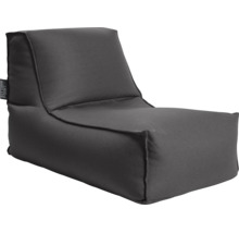 Moderný sedací vak v tvare L z odolnej tkaniny s Sitting Point Logo.