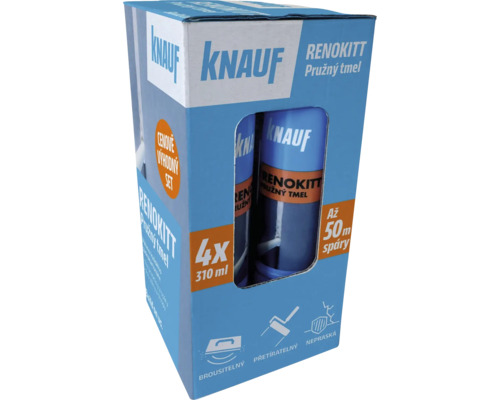 Tmel Knauf Renokitt biely 310 ml, balenie 4 ks
