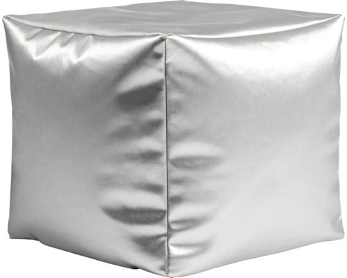 Taburet Sitting Point Metalico strieborný 40 x 40 cm