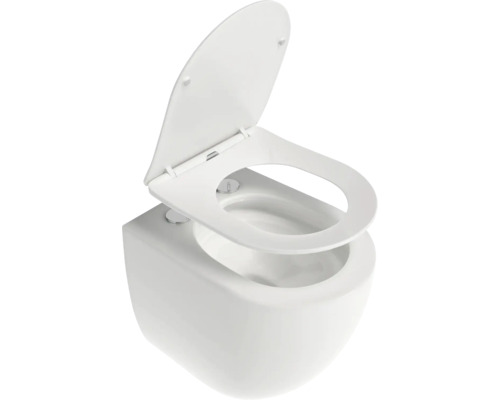 Závesné WC s hlbokým splachovaním vrátane WC sedadla a poklopu z keramiky