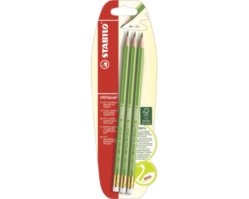 Ceruzky STABILO GREENgraph HB 3 ks