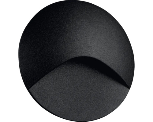 LED nástenné schodiskové osvetlenie Kanlux EXIN LED O B-WW 39121 IP65 2,5 W 50 lm 3000 K čierne