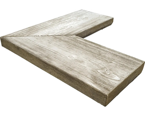 Bazénový lem Presbeton Bark vnútorný roh 59,5x59,x5 cm hnedý