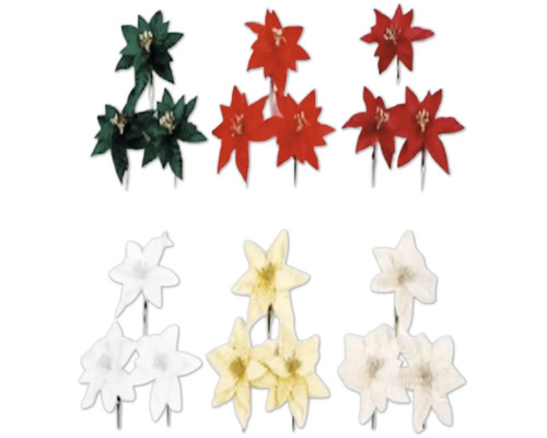 Set 3 ks vianočných hviezd ⌀ 7cm