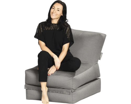 Vonkajšie sedacie kreslo Sitting Point Twist sivé 70 x 80 cm