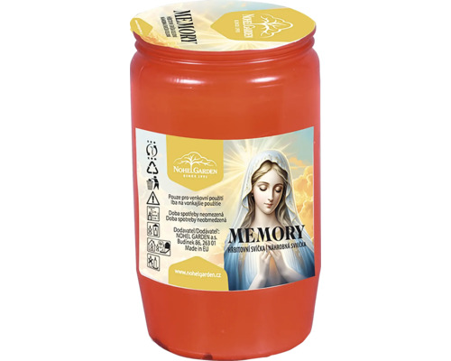 Nahrobna sviecka Memory od Nohel Garden s motivom Panny Marie