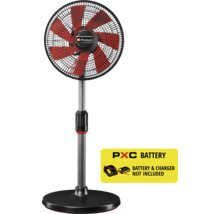Akumulátorový stojanový ventilator Einhell s nastaviteľnou teleskopickou tyčou. Akumulátor a nabíjačka nie sú súčasťou balenia.