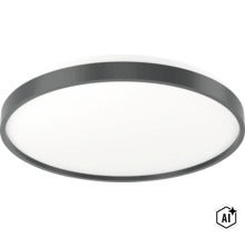 Okruhlé LED stropné svietidlo s úzkym rámom pre moderné osvetlenie interiéru (Image AI modified or generated)