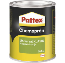 Univerzálne lepidlo Pattex Chemoprén v plechovke s objemom 300 mililitrov na pevné spoje