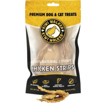 Pamlsovej pre psov a mačky Kiwi Walker Chicken Strips, prírodné kuracie prúžky bez prísad, bez obilnín a bohaté na bielkoviny.