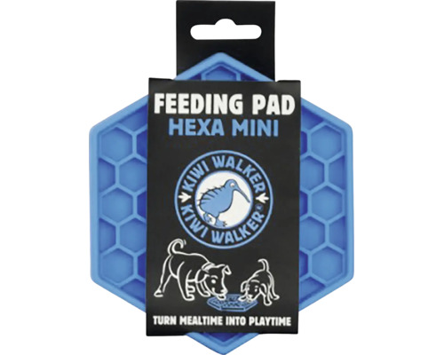 Lízacia podložka pre domácich miláčikov Kiwi Walker Feeding Pad Hexa Mini so šesťuholníkovou štruktúrou v balení.
