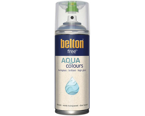 Sprej s lesklým čírym lakom Belton Free Aqua Colours