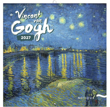 Nástenný kalendár Vincent van Gogh 2027 s motívom Hviezdna noc nad Rhônou
