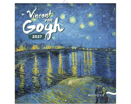 Nástenný kalendár Vincent van Gogh 2027 s motívom Hviezdna noc nad Rhônou