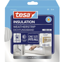 Tesa Premium silikonove tesnenie do okien a dveri, 6 metrov, na utesnenie medzier od 1 do 7 milimetrov.