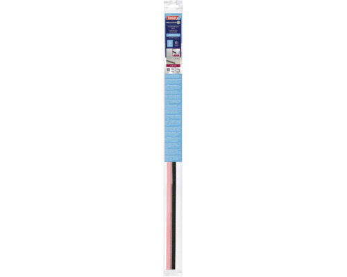 Samolepiace kefové tesnenie dverí Tesa pre hladké a mierne nerovné podlahy, 100 krát 3,7 centimetra, izoluje proti prievanu, chladu a hluku.