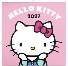 Nástenný kalendár Hello Kitty 2027 s motívom kreslenej postavičky