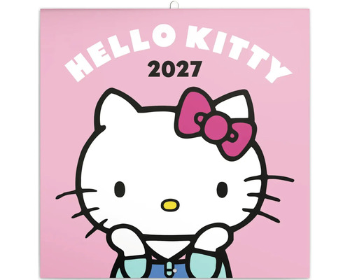 Nástenný kalendár Hello Kitty 2027 s motívom kreslenej postavičky