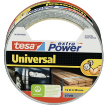 Univerzálna textilná páska Tesa Extra Power, 10 metrov krát 50 milimetrov, pevná lepiaca páska na opravy a upevňovanie v interiéri aj exteriéri.