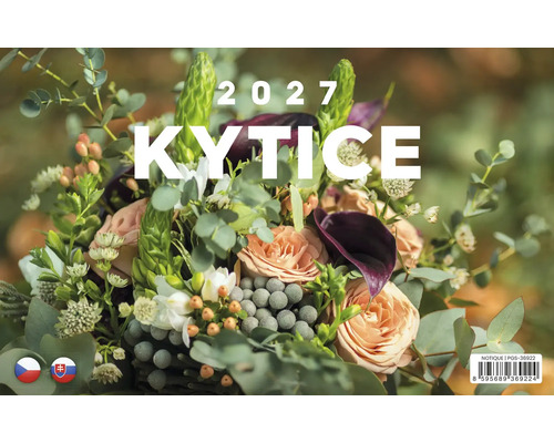 Nástenný kalendár 2027 s motívom kytice