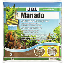 JBL Manado prírodný substrát do akvária, na podporu rastu rastlín, balenie 3 litre.