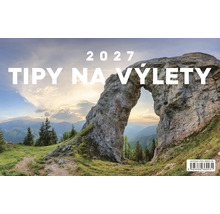 Nástenný kalendár 2027 Tipy na výlety s motívom skalnej brány v horskej krajine