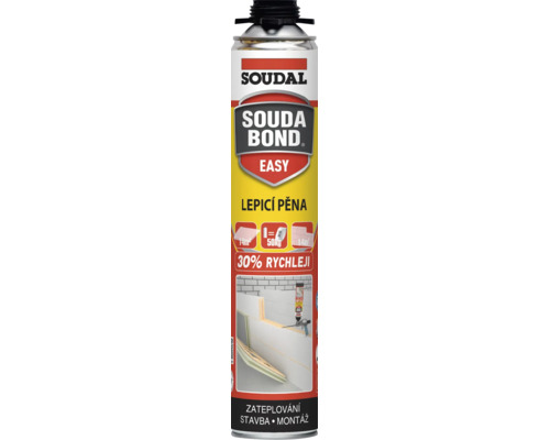 Soudal Soudabond Easy lepiaca pena v spreji na lepenie izolačných dosiek a muriva