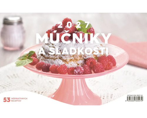 Nastěnny kalendar 2027 s receptami na mucniky a sladkosti