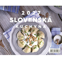 Nástenný kalendár 2027 Slovenská kuchyňa s tradičnými pirohami na tanieri