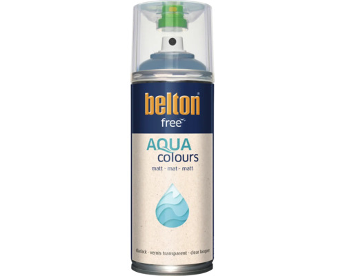 Belton Free Aqua Colours bezfarebný lak v spreji matný na vodnej báze