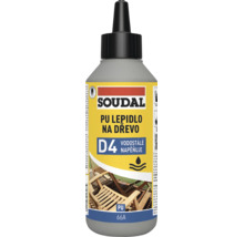 Soudal polyuretánové lepidlo na drevo 66A vodeodolné D4 vo fľaši