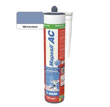 Silikónový tmel Mapei Mapesil AC 310 mililitrov 168 Cerulean na keramiku a sanitárne priestory