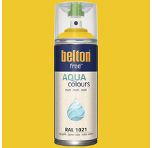 Sprejový lak Belton free Aqua Colours matný RAL 1021 repková žltá