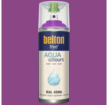 Sprejový lak Belton free Aqua Colours RAL 4006 dopravná purpurová matný