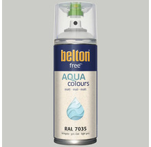 Sprejový lak Belton free Aqua Colours RAL 7035 svetlo sivá matná