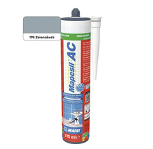 Mapei Mapesil AC sanitárny silikón kartuša 310 mililitrov farba 176 zelenošedá