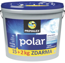 Vedro s vnútornou maliarskou farbou Primalex Polar, biela, 17 kilogramov výhodné balenie