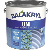 Plechovka univerzálnej farby Balakryl Uni na kov a drevo.