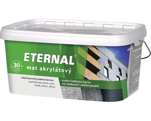 Plastove vedro s akrylatovou farbou Eternal na vnutorne a vonkajsie pouzitie