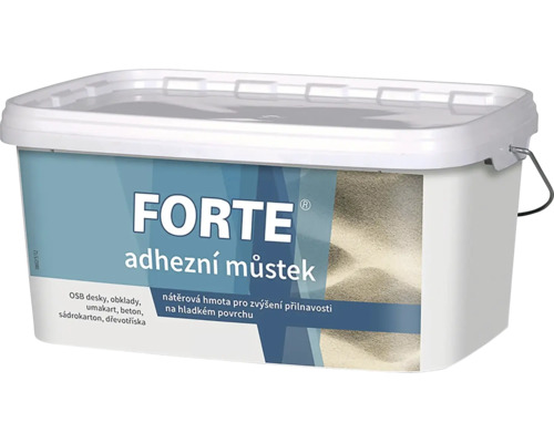 Plastové vedro s adhéznym mostíkom Forte na zvýšenie priľnavosti na hladkých povrchoch ako betón alebo sadrokartón