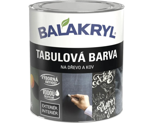 Plechovka Balakryl tabuľová farba na drevo a kov