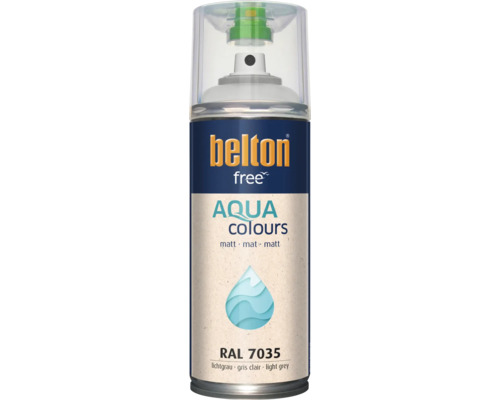 belton free Aqua lak v spreji matný RAL 7035 svetlo sivý