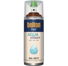Sprejový lak Belton Free Aqua Colours v čokoládovohnedej farbe RAL 8017 s matným povrchom