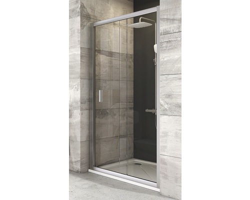 Sprchové dvere RAVAK Blix BLDP2-100 satin+Transparent 190x97-101 cm 0PVA0U00Z1