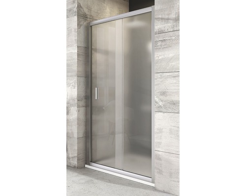 Sprchové dvere RAVAK Blix BLDP2-100 satin+Grape 190x97-101 cm 0PVA0U00ZG