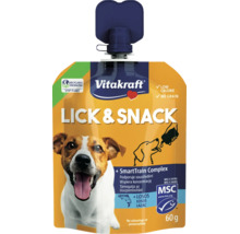 Pochúťka pre psov Vitakraft Lick and Snack s lososom v balení 60 gramov