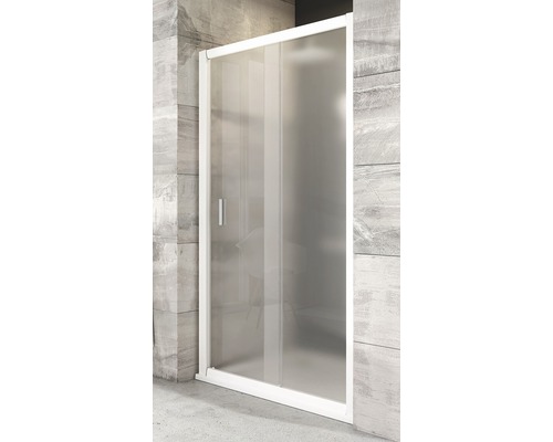 Sprchové dvere RAVAK Blix BLDP2-120 white+Grape 190x117-121 cm 0PVG0100ZG