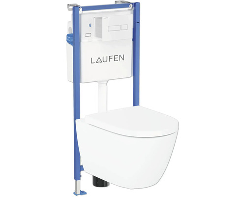 Predstenový WC modul Laufen s podomietkovou nádržkou a závesným WC