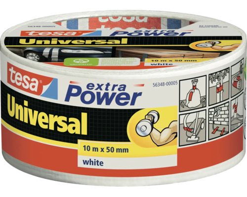 Univerzalna latkova paska Tesa Extra Power, 10 metrov krat 50 milimetrov, na opravy a upevnenie